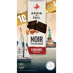 CHOCOLAT NOIR, CARAMEL ET FLEUR DE SEL