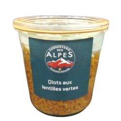 Diots aux lentilles vertes 1 à 2 parts