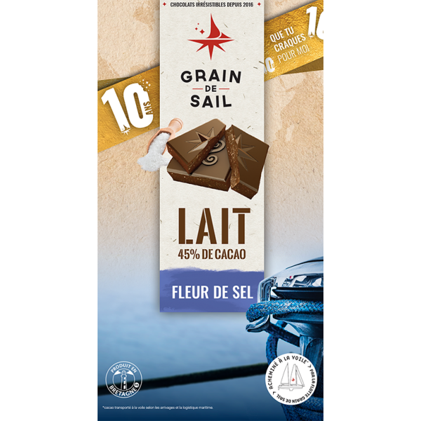 CHOCOLAT LAIT FLEUR DE SEL