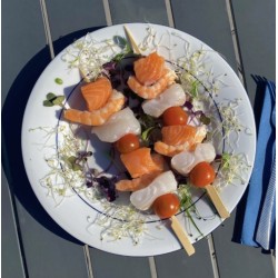 BROCHETTES DE POISSONS NATURES