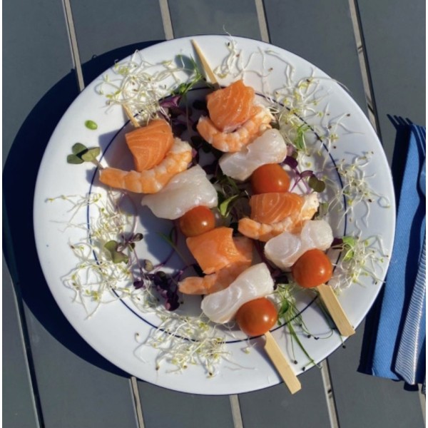 BROCHETTES DE POISSONS NATURES
